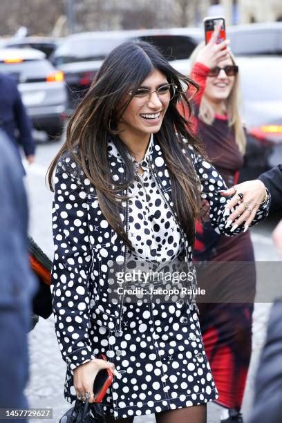 Mia Khalifa attends the Louis Vuitton Menswear Fall.